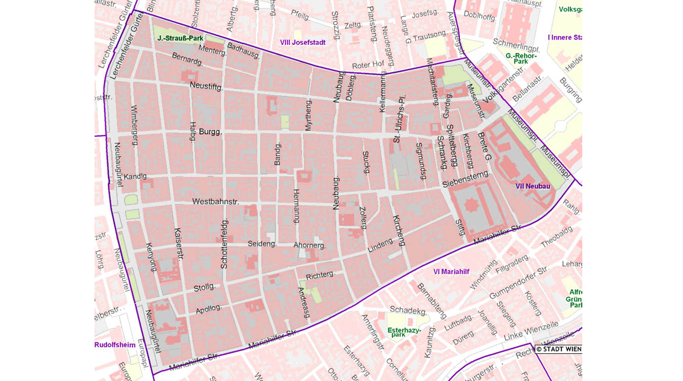 W&uuml;rfeluhren in 7., Neubau