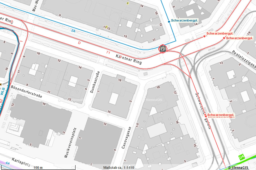 Plan Schwarzenbergplatz