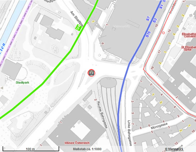 Plan Am Heumarkt / Gro&szlig;e Ungarbr&uuml;cke