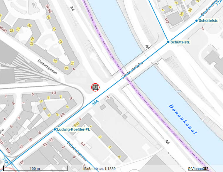 Plan Ludwig-Koe&szlig;ler-Platz