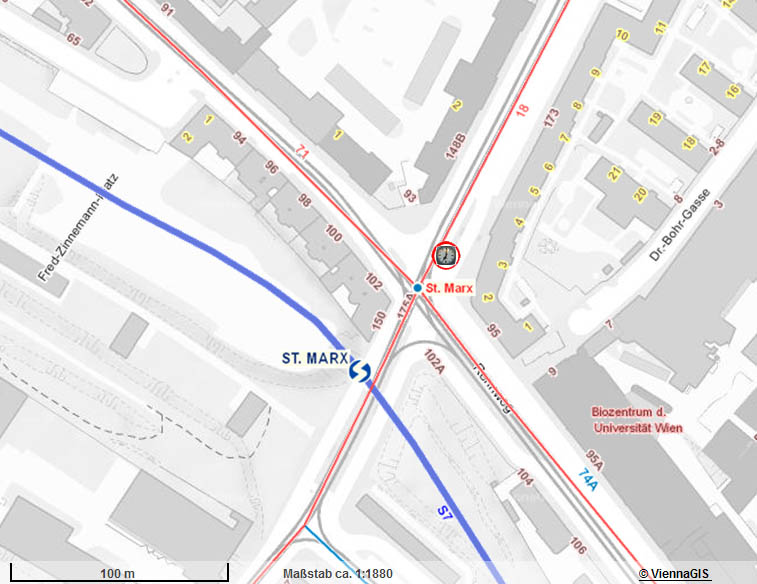 Plan Rennweg / Landstra&szlig;er Hauptstra&szlig;e