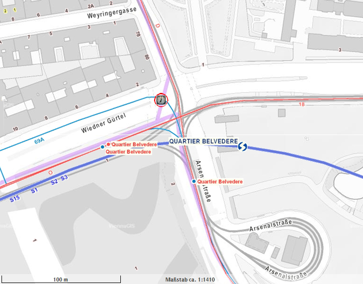 Plan Wiedner G&uuml;rtel