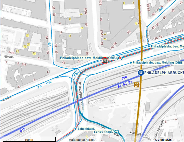 Plan Philadelphiabr&uuml;cke