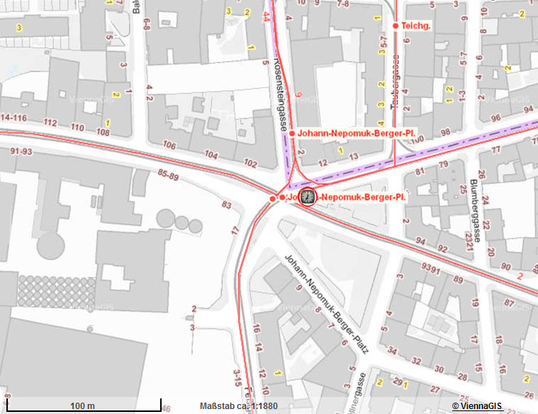 Plan Johann-Nepomuk-Berger-Platz