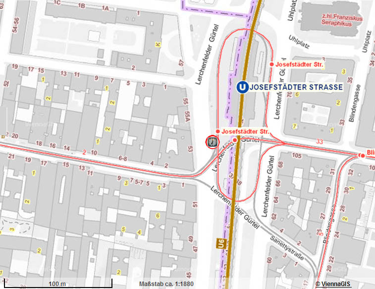 Plan Lerchenfelder G&uuml;rtel, Neulerchenfelder Stra&szlig;e