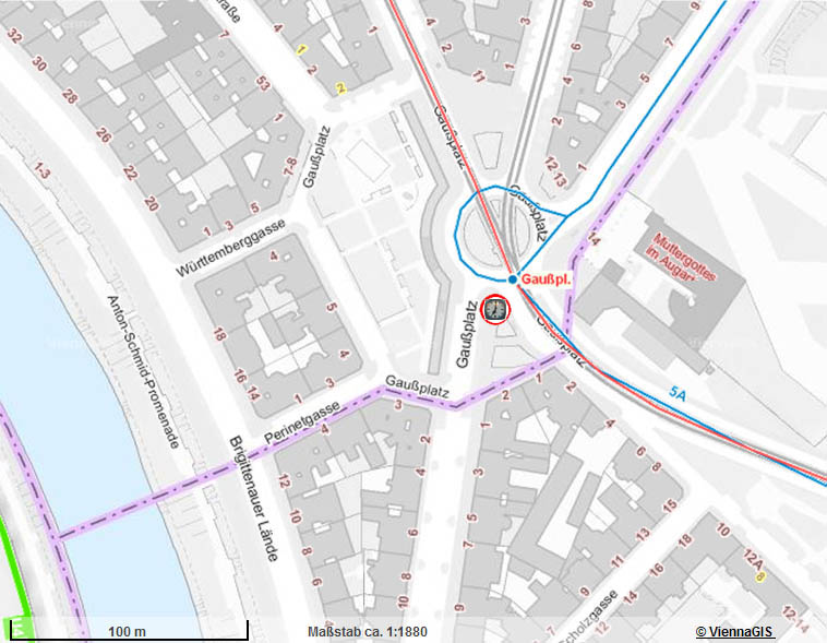 Plan Gau&szlig;platz
