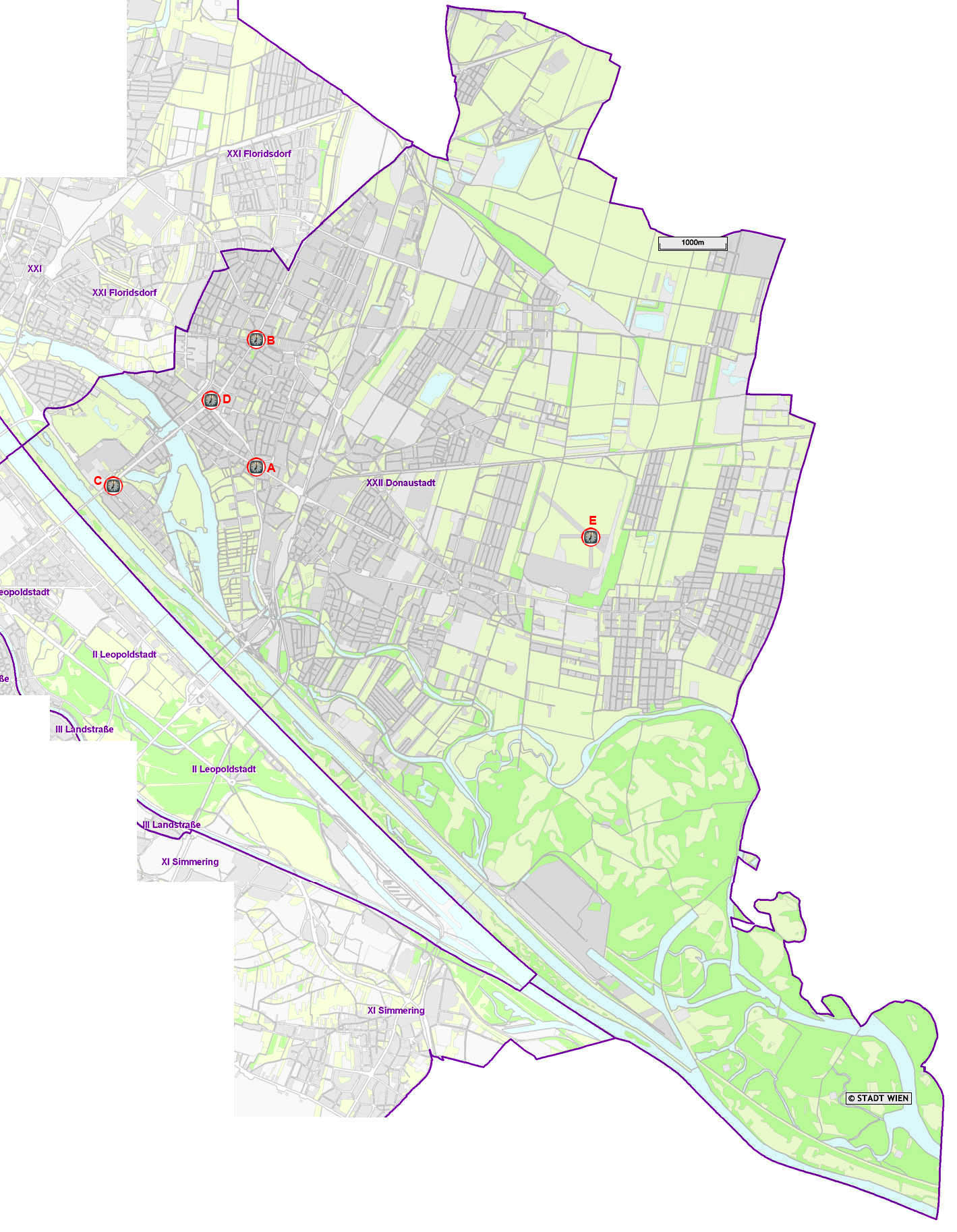 22. Bezirk, Donaustadt